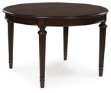 Lavinton Brown Extension Dining Table and 4 Chairs by Ashley at Eve Furniture