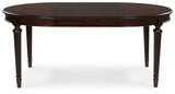 Lavinton Brown Extension Dining Table and 4 Chairs by Ashley at Eve Furniture