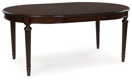 Lavinton Brown Extension Dining Table and 6 Chairs by Ashley at Eve Furniture