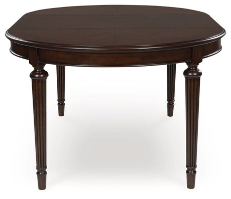 Lavinton Brown Extension Dining Table and 6 Chairs by Ashley at Eve Furniture