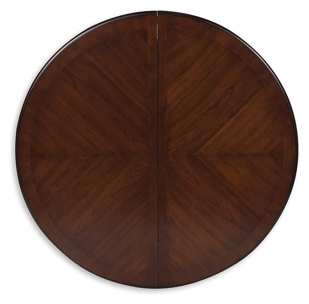 Lavinton Brown Extension Dining Table and 6 Chairs by Ashley at Eve Furniture