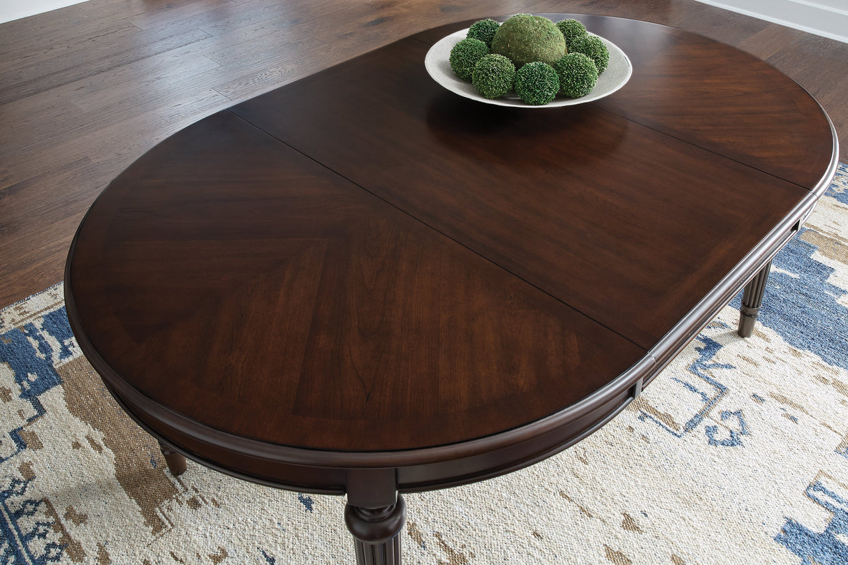 Lavinton Brown Extension Dining Table and 6 Chairs by Ashley at Eve Furniture