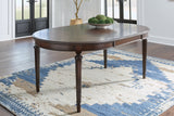 Lavinton Brown Extension Dining Table and 6 Chairs by Ashley at Eve Furniture