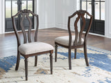 Lavinton Brown Extension Dining Table and 6 Chairs by Ashley at Eve Furniture