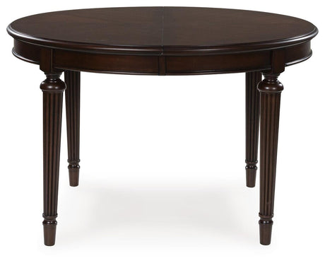 Lavinton Brown Extension Dining Table and 6 Chairs by Ashley at Eve Furniture