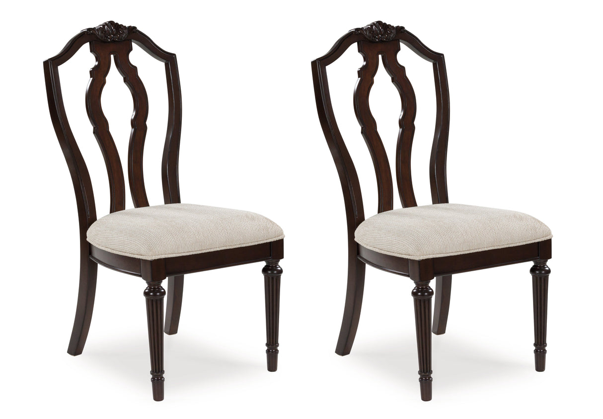 Lavinton Brown Extension Dining Table and 6 Chairs by Ashley at Eve Furniture
