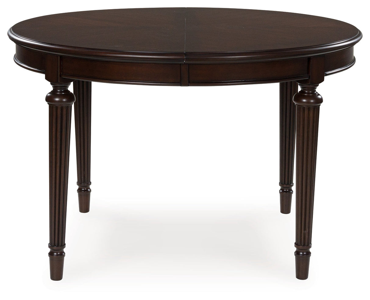 Lavinton Brown Extension Dining Table and 6 Chairs by Ashley at Eve Furniture
