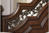 Lavinton Brown King Poster Bed by Ashley at Eve Furniture