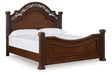 Lavinton Brown Queen Poster Bed by Ashley at Eve Furniture