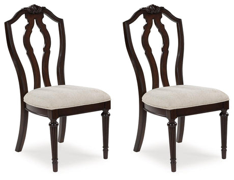 Lavinton Tan/Brown Dining Chair, Set of 2 by Ashley at Eve Furniture