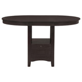 Lavon Espresso/Black 5-Piece Counter Height Dining Set