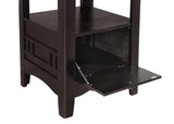 Lavon Espresso/Black 5-Piece Counter Height Dining Set