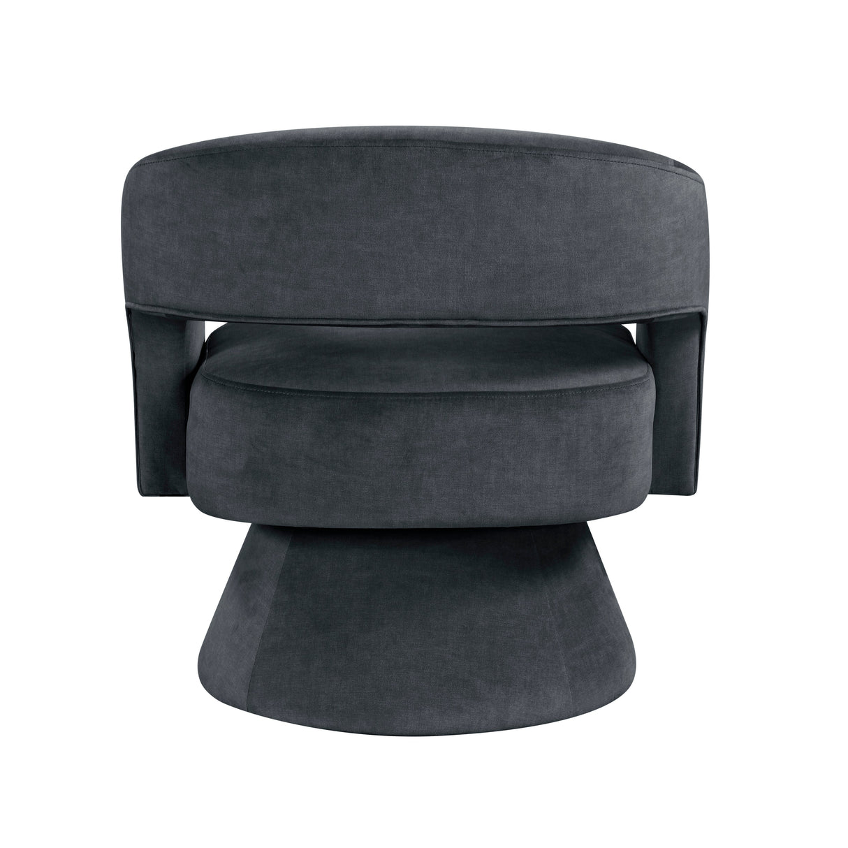 Lavon Dark Gray Swivel Chair by Homelegance at Eve Furniture