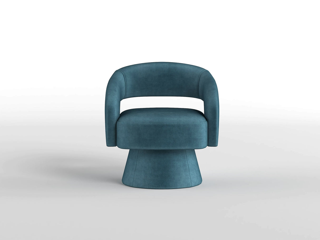 Lavon Dark Gray Swivel Chair by Homelegance at Eve Furniture