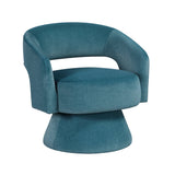 Lavon Dark Teal Swivel Chair by Homelegance at Eve Furniture
