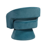 Lavon Dark Teal Swivel Chair by Homelegance at Eve Furniture