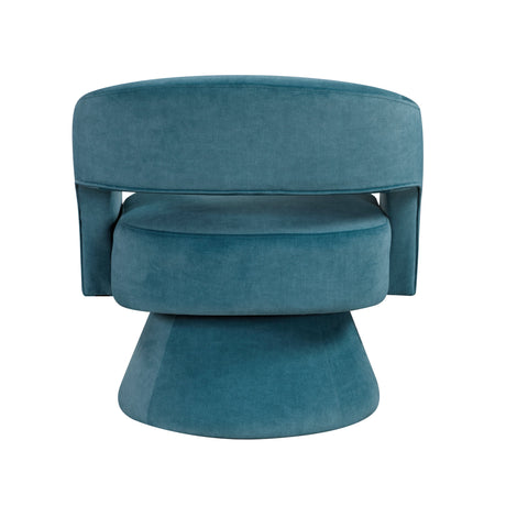 Lavon Dark Teal Swivel Chair by Homelegance at Eve Furniture