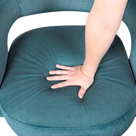 Lavon Dark Teal Swivel Chair by Homelegance at Eve Furniture