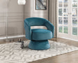 Lavon Dark Teal Swivel Chair by Homelegance at Eve Furniture