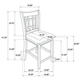 Lavon Espresso and Black Counter Height Dining Set by Coaster at Eve Furniture