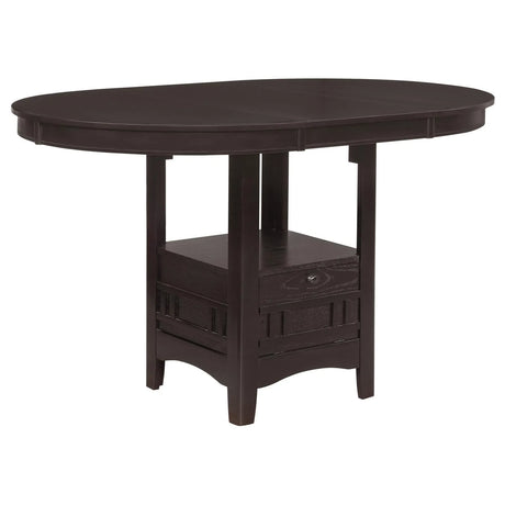 Lavon Espresso and Black Counter Height Dining Set by Coaster at Eve Furniture