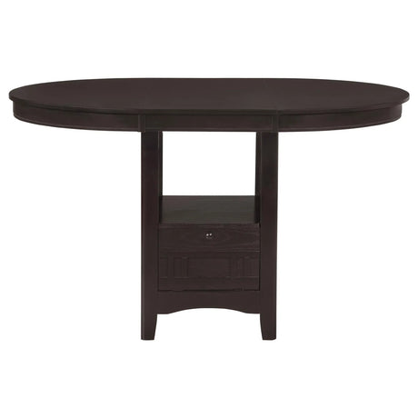 Lavon Espresso and Black Counter Height Dining Set by Coaster at Eve Furniture