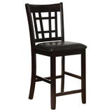 Lavon Espresso and Black Counter Height Dining Set by Coaster at Eve Furniture