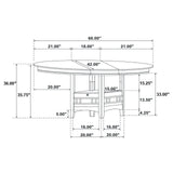 Lavon Espresso and Black Counter Height Dining Set by Coaster at Eve Furniture