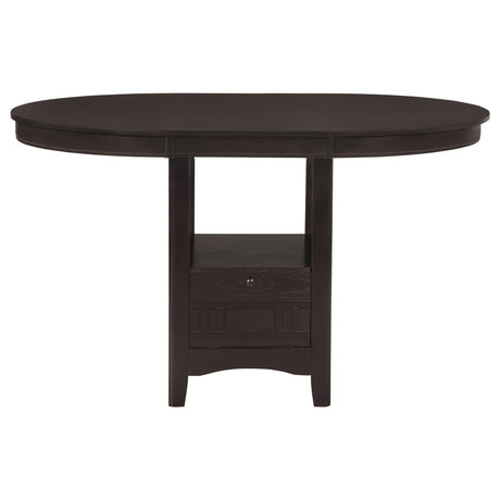 Lavon Espresso and Black Counter Height Dining Set by Coaster at Eve Furniture