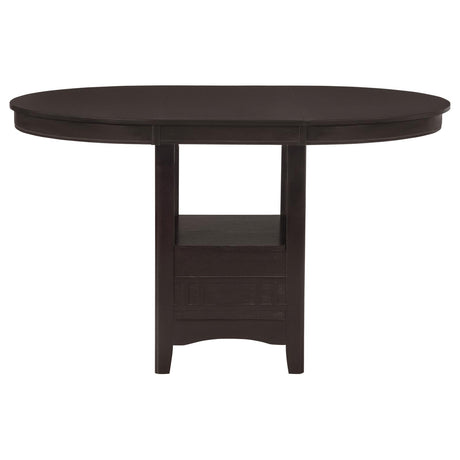 Lavon Espresso and Black Counter Height Dining Set by Coaster at Eve Furniture
