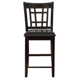 Lavon Espresso and Black Counter Height Dining Set by Coaster at Eve Furniture