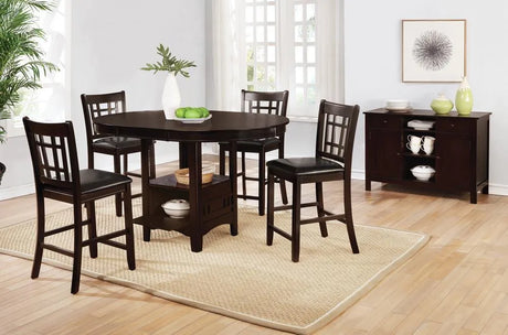 Lavon Espresso Oval Counter Height Table by Coaster at Eve Furniture
