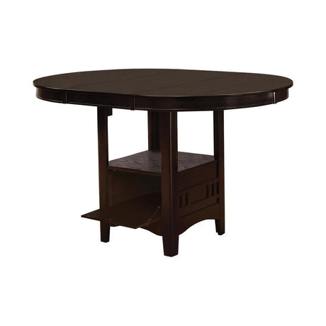 Lavon Espresso Oval Counter Height Table by Coaster at Eve Furniture