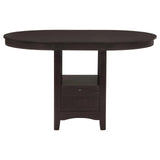 Lavon Espresso/Black 5-Piece Counter Height Dining Set by Coaster at Eve Furniture