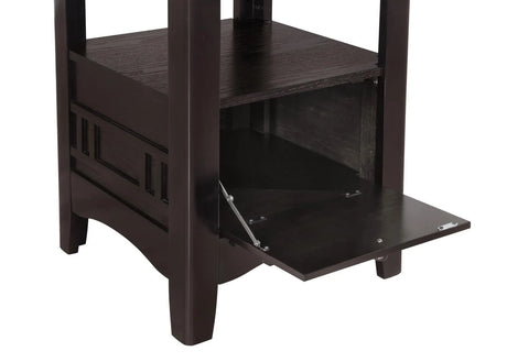 Lavon Espresso/Black 5-Piece Counter Height Dining Set by Coaster at Eve Furniture