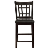 Lavon Espresso/Black 5-Piece Counter Height Dining Set by Coaster at Eve Furniture