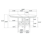 Lavon Espresso/Black 5-Piece Dining Set by Coaster at Eve Furniture