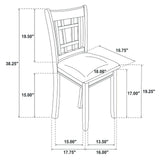 Lavon Espresso/Black 5-Piece Dining Set by Coaster at Eve Furniture