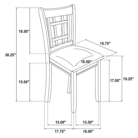 Lavon Espresso/Black 5-Piece Dining Set by Coaster at Eve Furniture