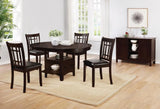 Lavon Espresso/Black Padded Dining Side Chairs, Set of 2 by Coaster at Eve Furniture