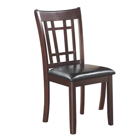 Lavon Espresso/Black Padded Dining Side Chairs, Set of 2 by Coaster at Eve Furniture
