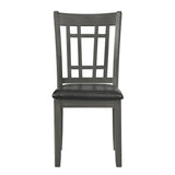 Lavon Espresso/Medium Gray Padded Dining Side Chairs, Set of 2 by Coaster at Eve Furniture