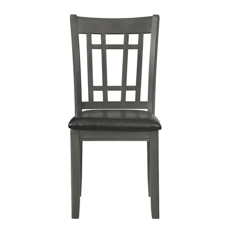Lavon Espresso/Medium Gray Padded Dining Side Chairs, Set of 2 by Coaster at Eve Furniture