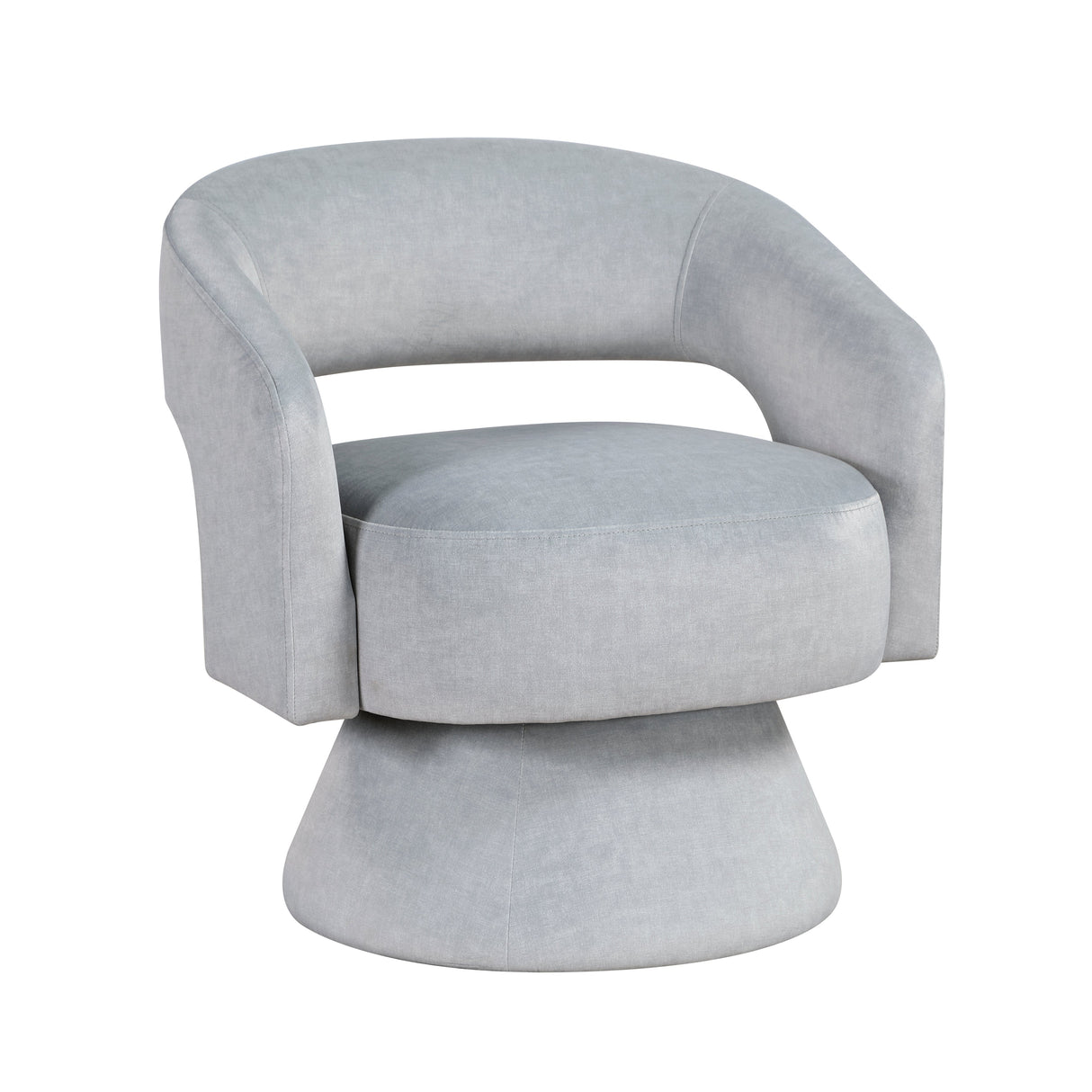 Lavon Gray Swivel Chair by Homelegance at Eve Furniture