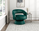 Lavon Green Swivel Chair by Homelegance at Eve Furniture