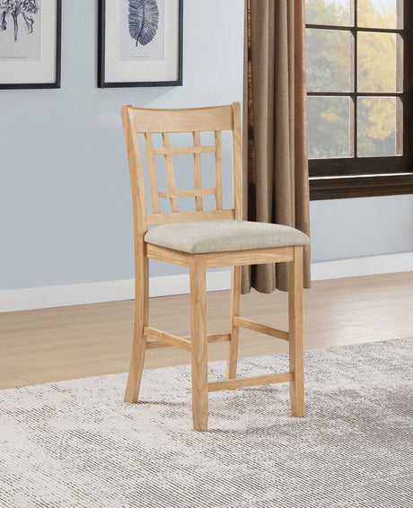 Lavon Grey and Light Oak Wood Counter Height Dining Chair (Set of 2) by Coaster at Eve Furniture