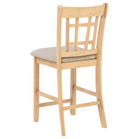 Lavon Grey and Light Oak Wood Counter Height Dining Chair (Set of 2) by Coaster at Eve Furniture