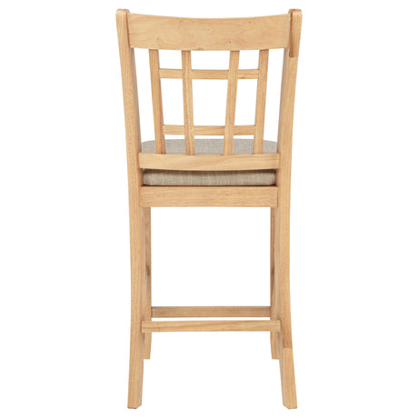 Lavon Grey and Light Oak Wood Counter Height Dining Chair (Set of 2) by Coaster at Eve Furniture