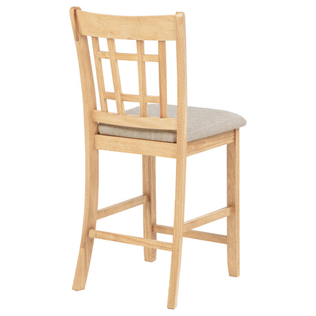 Lavon Grey and Light Oak Wood Counter Height Dining Chair (Set of 2) by Coaster at Eve Furniture