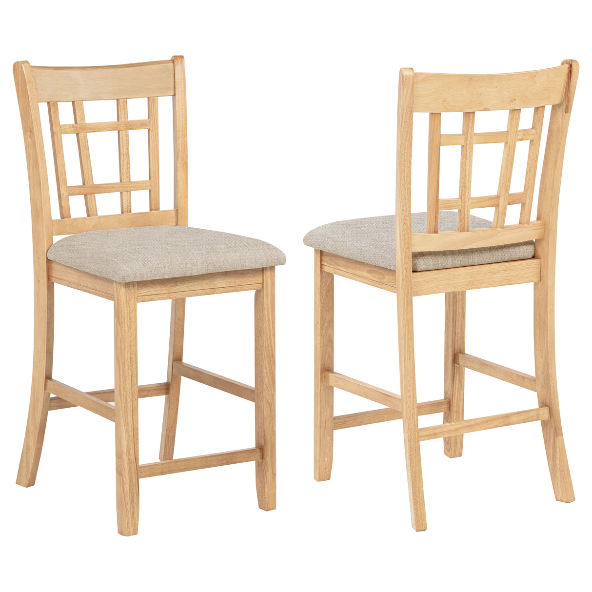 Lavon Grey and Light Oak Wood Counter Height Dining Chair (Set of 2) by Coaster at Eve Furniture